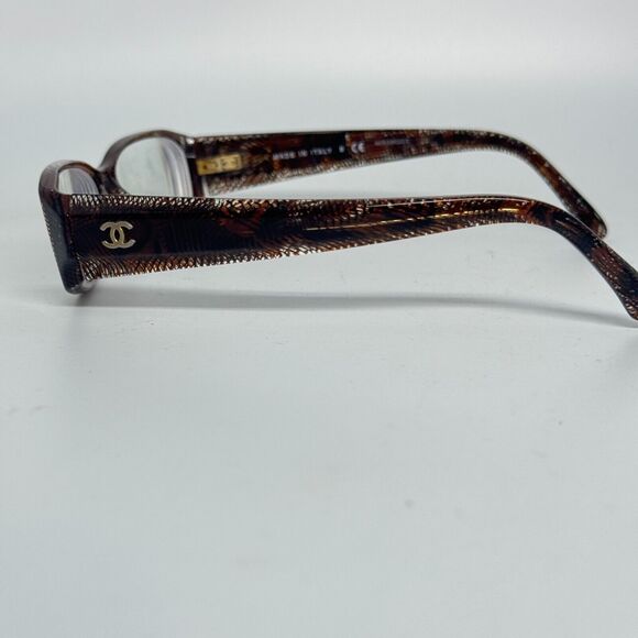 Chanel 3173 c.1123 Women's Brown Rectangular Full Rim Eyeglasses Frame H15783 - Picture 2 of 7